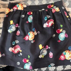 Kate Spade Henrita Black Gems Cupcake Skirt size 2